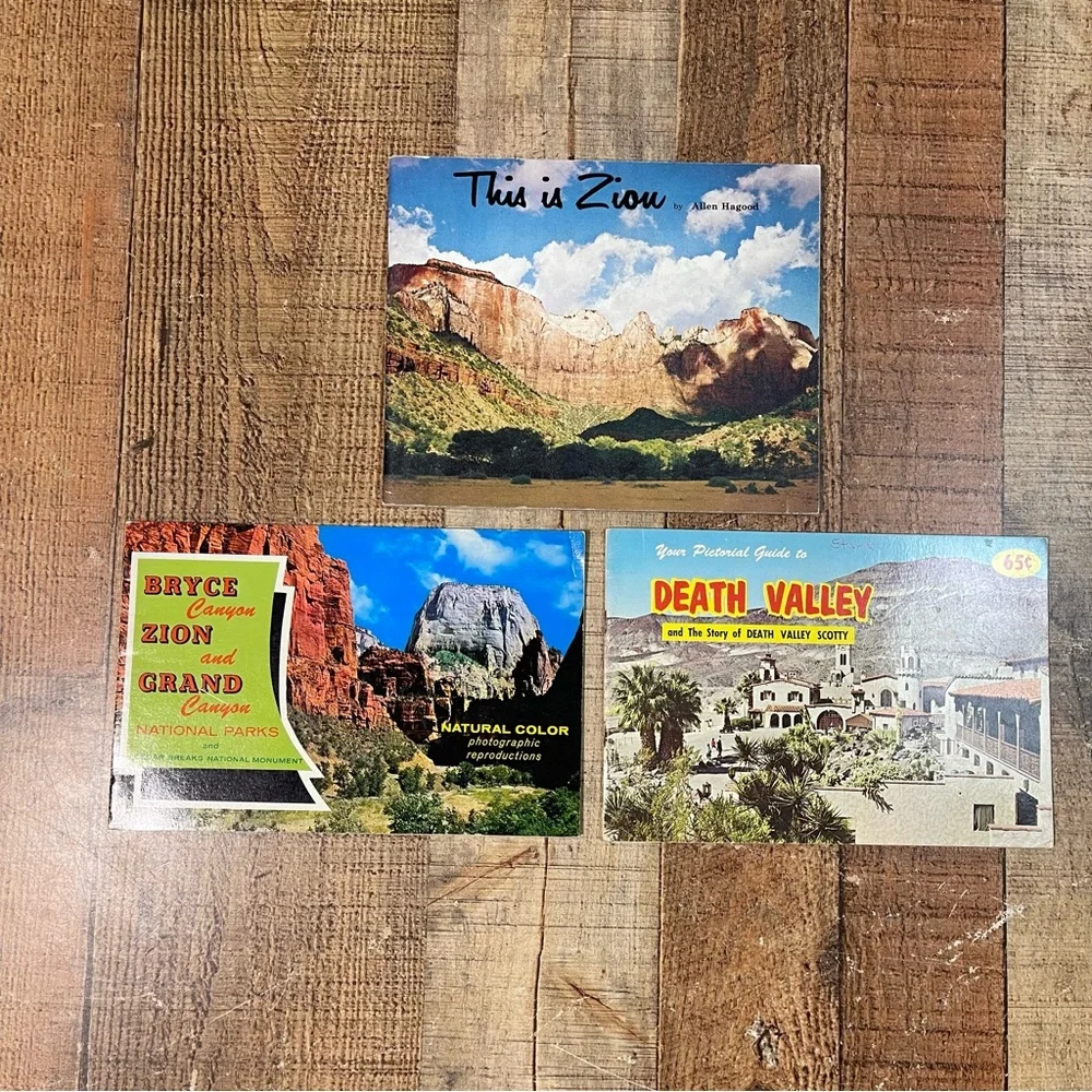 Vintage National Parks Collection Zion Death Valley Grand Canyon Bryce Canyon